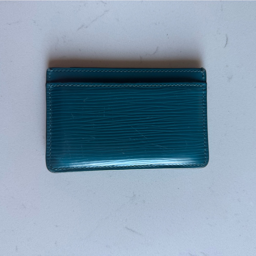 Louis Vuitton Blue Epi Leather Card Holder - Picture 3 of 3